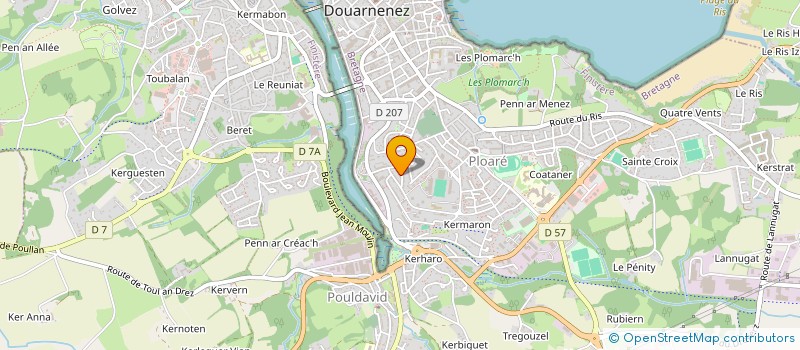 localisation de l'entreprise MONSIEUR ANTOINE LASBLEIZ  DOUARNENEZ