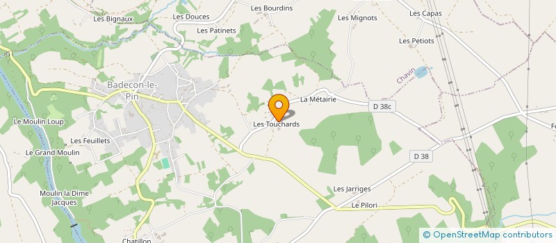 localisation de l'entreprise MONSIEUR ANTOINE LAURENT à BADECON-LE-PIN