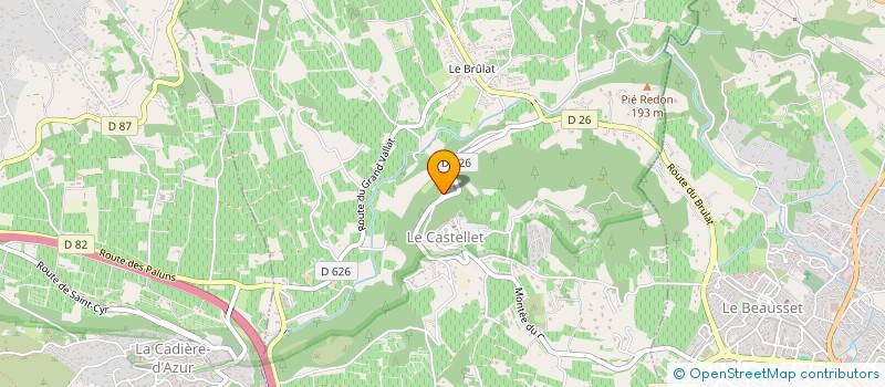 localisation de l'entreprise MONSIEUR ANTOINE LE BRIS  LE CASTELLET