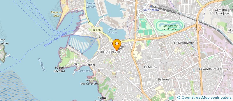 localisation de l'entreprise MONSIEUR ANTOINE LE BRUN  SAINT-MALO