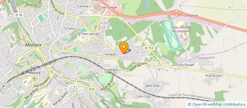 localisation de l'entreprise MONSIEUR ANTOINE LE CALVEZ  MORLAIX