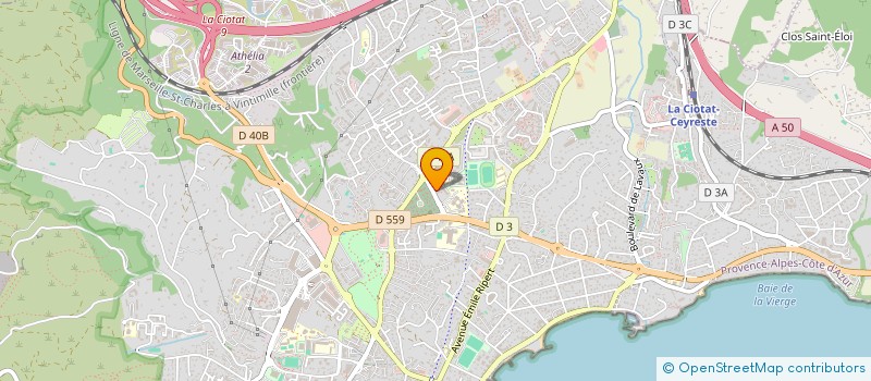 localisation de l'entreprise MONSIEUR ANTOINE LE CAM à LA CIOTAT