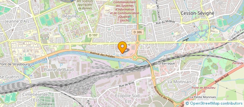 localisation de l'entreprise MONSIEUR ANTOINE LE COAT à CESSON-SEVIGNE