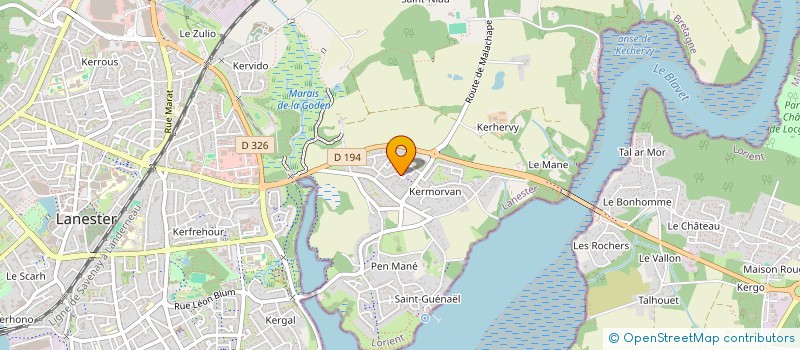 localisation de l'entreprise MONSIEUR ANTOINE LE DUIGOU  LANESTER