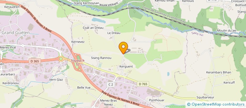 localisation de l'entreprise MONSIEUR ANTOINE LE GALL  SAINT-EVARZEC