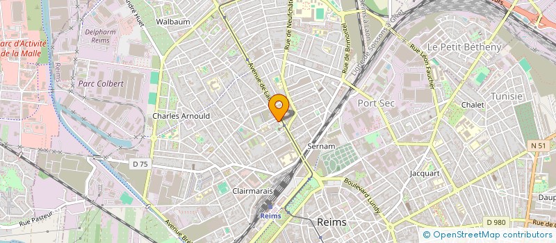 localisation de l'entreprise MONSIEUR ANTOINE LE GUILLOUX  REIMS