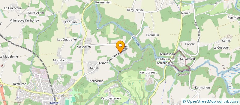 localisation de l'entreprise MONSIEUR ANTOINE LE MOINE  GESTEL