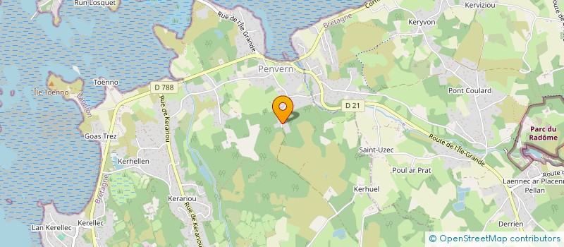 localisation de l'entreprise MONSIEUR ANTOINE LE SCANF  TREBEURDEN