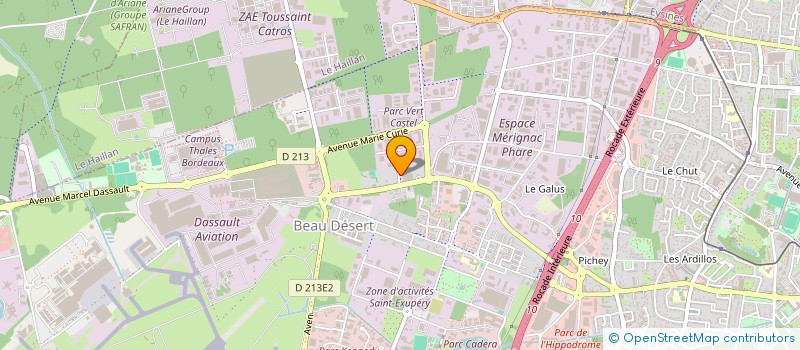 localisation de l'entreprise MONSIEUR ANTOINE LE TEURNIER  MERIGNAC