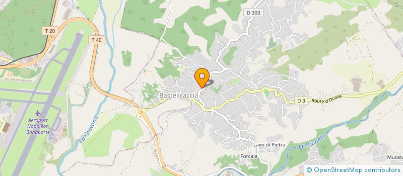 localisation de l'entreprise MONSIEUR ANTOINE LEBEAUME à BASTELICACCIA