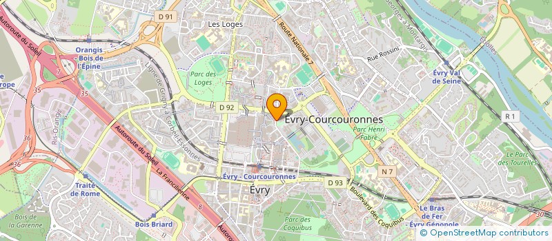 localisation de l'entreprise MONSIEUR ANTOINE LEBON  EVRY-COURCOURONNES