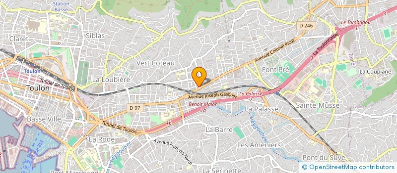 localisation de l'entreprise MONSIEUR ANTOINE LEBRASSEUR  TOULON