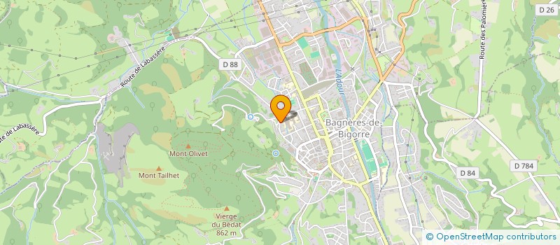 localisation de l'entreprise MONSIEUR ANTOINE LECHELLE  BAGNERES-DE-BIGORRE