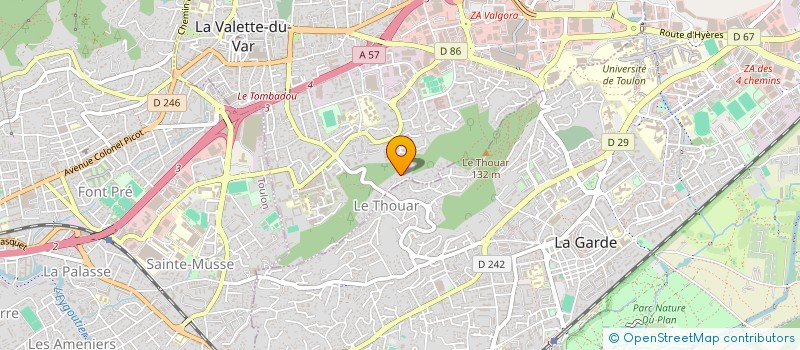 localisation de l'entreprise MONSIEUR ANTOINE LECOUVEY  LA VALETTE-DU-VAR