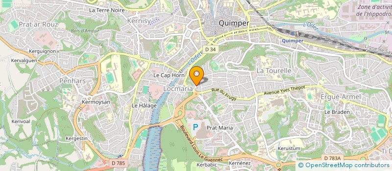 localisation de l'entreprise MONSIEUR ANTOINE LEGRAND à QUIMPER