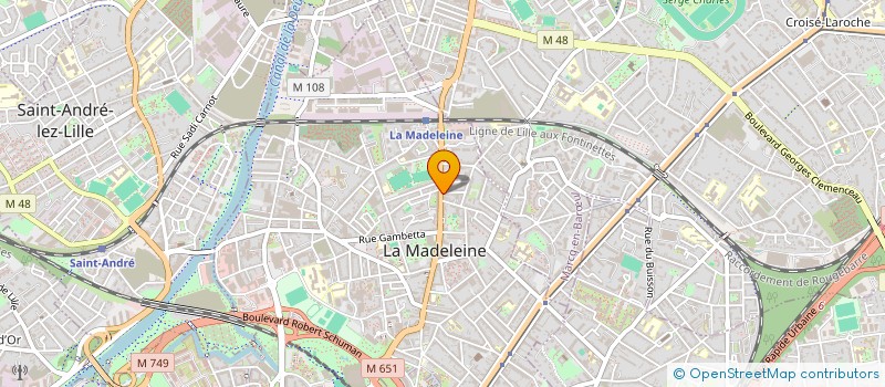 localisation de l'entreprise MONSIEUR ANTOINE LEMOR à LA MADELEINE
