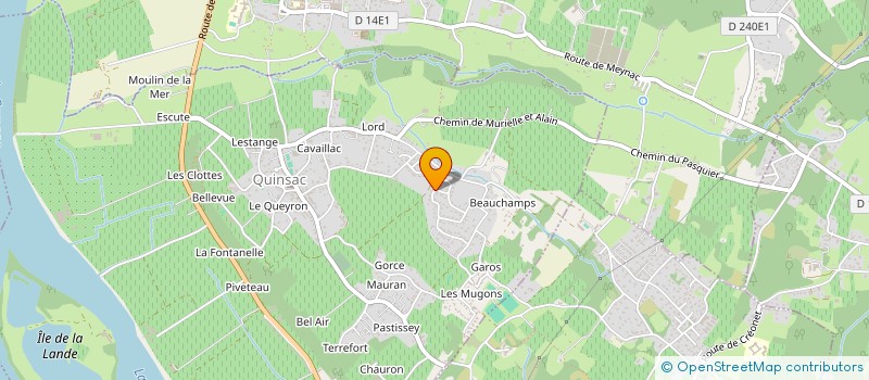 localisation de l'entreprise MONSIEUR ANTOINE LEPINE  QUINSAC