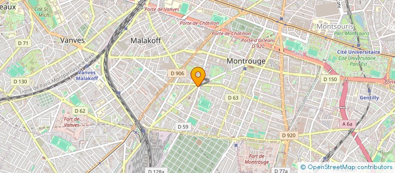 localisation de l'entreprise MONSIEUR ANTOINE LEROUX  MONTROUGE