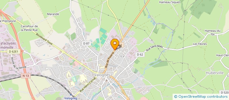 localisation de l'entreprise MONSIEUR ANTOINE LETOUZE  VALOGNES