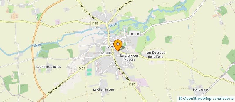 localisation de l'entreprise MONSIEUR ANTOINE LHORTOLARY  LIGUEIL