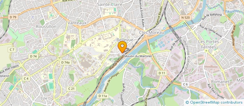 localisation de l'entreprise MONSIEUR ANTOINE LIENARD à LIMOGES