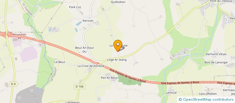 localisation de l'entreprise MONSIEUR ANTOINE LIJOUR  BANNALEC