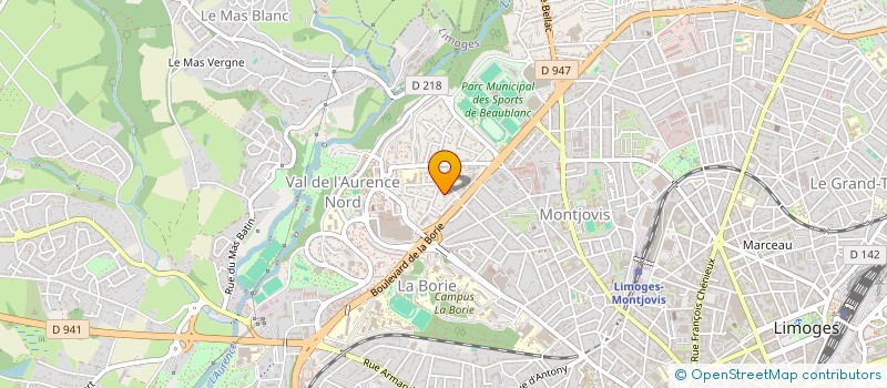 localisation de l'entreprise MONSIEUR ANTOINE LONGEVAL à LIMOGES
