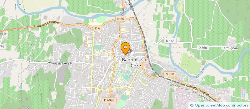 localisation de l'entreprise MONSIEUR ANTOINE LOPEZ  BAGNOLS-SUR-CEZE