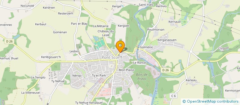 localisation de l'entreprise MONSIEUR ANTOINE LOUCE  PONT-SCORFF