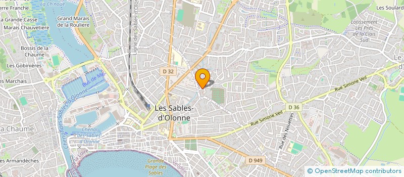 localisation de l'entreprise MONSIEUR ANTOINE LOUCHAT  LES SABLES-D'OLONNE