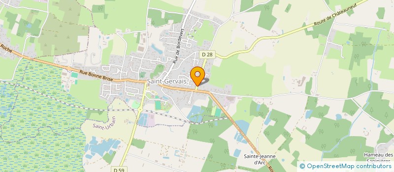 localisation de l'entreprise MONSIEUR ANTOINE LOUIS  SAINT-GERVAIS