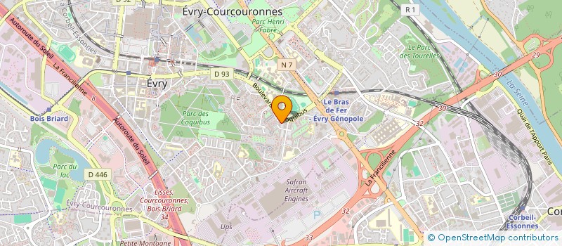 localisation de l'entreprise MONSIEUR ANTOINE LOUIS NICOLA BAUDUFFE  EVRY-COURCOURONNES