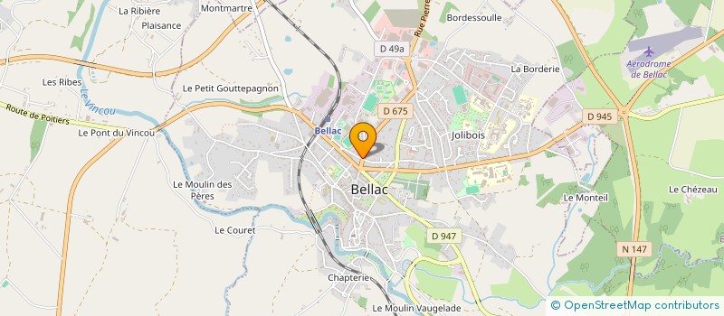 localisation de l'entreprise MONSIEUR ANTOINE LOUSTALOT  BELLAC