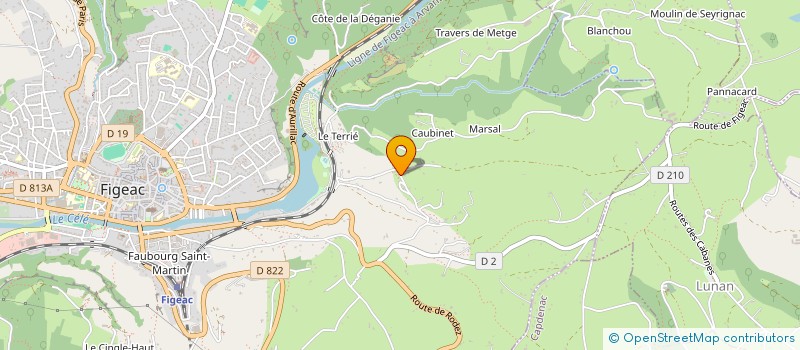 localisation de l'entreprise MONSIEUR ANTOINE LUIS  FIGEAC