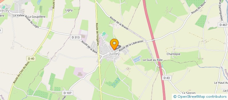 localisation de l'entreprise MONSIEUR ANTOINE LUSLEY  JUILLEY