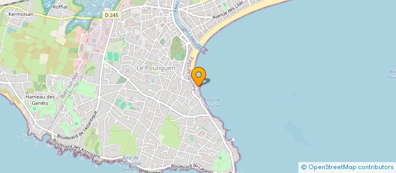 localisation de l'entreprise MONSIEUR ANTOINE LUSSIGNOL  LE POULIGUEN