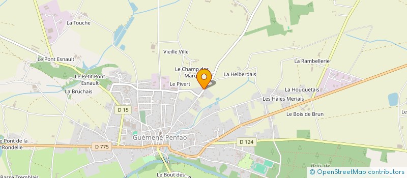 localisation de l'entreprise MONSIEUR ANTOINE MAHE  GUEMENE-PENFAO