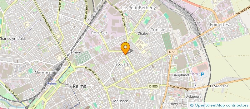 localisation de l'entreprise MONSIEUR ANTOINE MARCHAND  REIMS