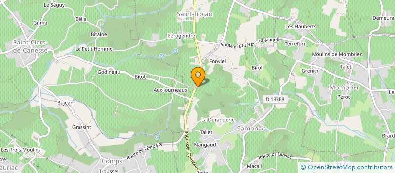 localisation de l'entreprise MONSIEUR ANTOINE MARCON  SAMONAC