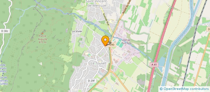 localisation de l'entreprise MONSIEUR ANTOINE MARECHAL  LE TOUVET