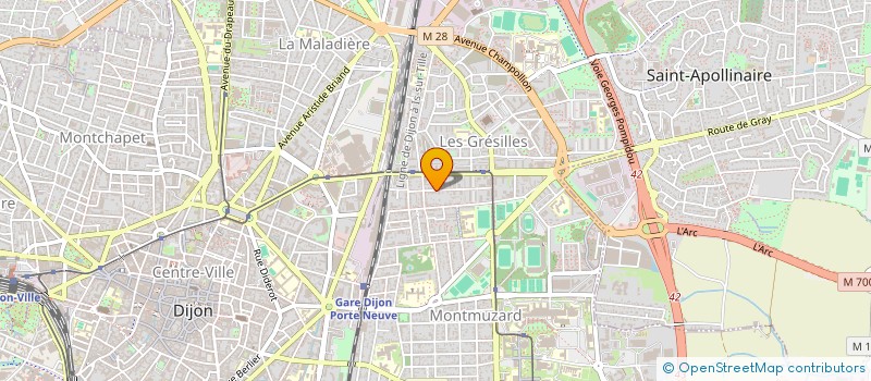 localisation de l'entreprise MONSIEUR ANTOINE MARTEL  DIJON