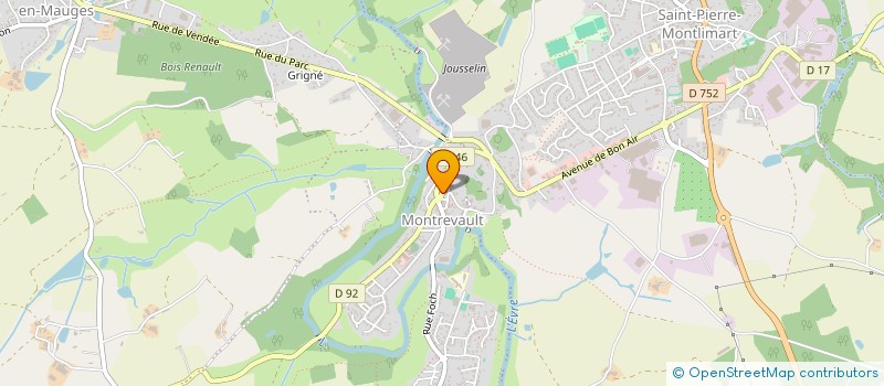 localisation de l'entreprise MONSIEUR ANTOINE MARTIN à MONTREVAULT-SUR-EVRE