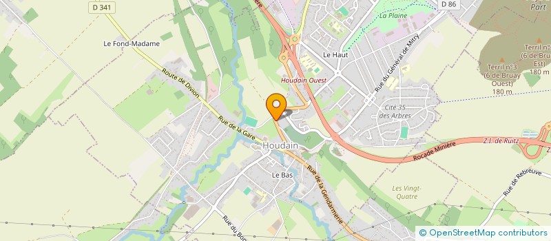 localisation de l'entreprise MONSIEUR ANTOINE MARTIN  HOUDAIN