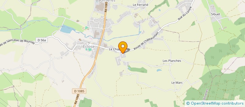 localisation de l'entreprise MONSIEUR ANTOINE MARTIN  ECLOSE-BADINIERES