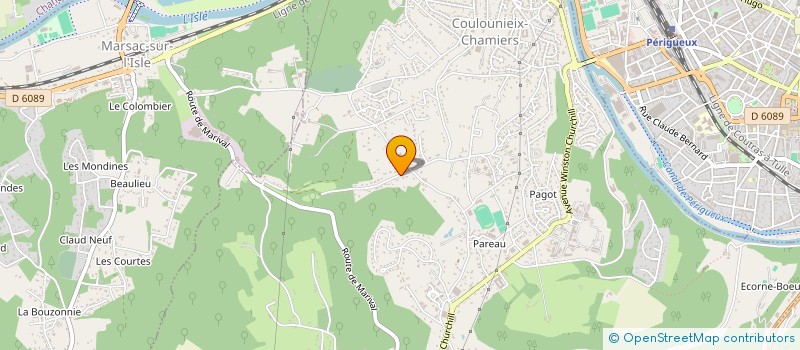 localisation de l'entreprise MONSIEUR ANTOINE MASSE  COULOUNIEIX-CHAMIERS