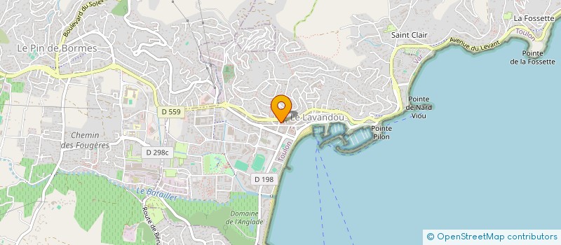 localisation de l'entreprise MONSIEUR ANTOINE MATRAT à LE LAVANDOU