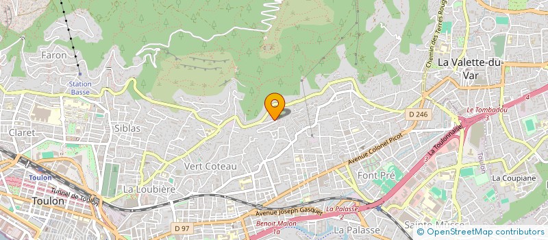 localisation de l'entreprise MONSIEUR ANTOINE MAUGAN  TOULON