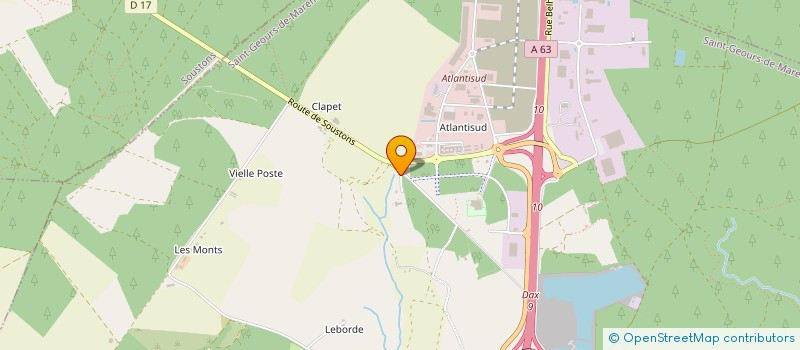 localisation de l'entreprise MONSIEUR ANTOINE MAZE SENCIER à SAINT-GEOURS-DE-MAREMNE