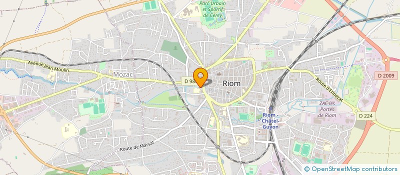 localisation de l'entreprise MONSIEUR ANTOINE MAZEN  RIOM