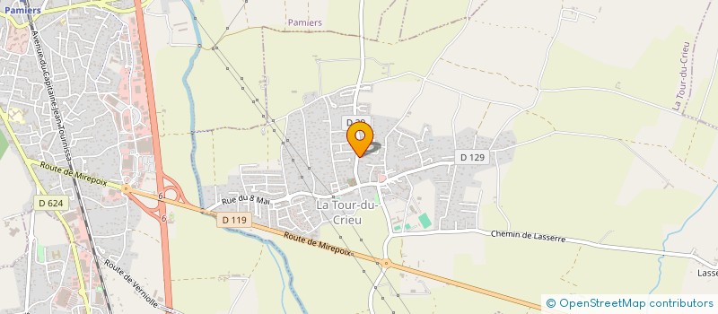 localisation de l'entreprise MONSIEUR ANTOINE MEDOU à LA TOUR-DU-CRIEU